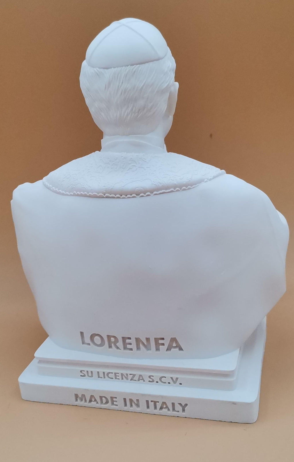Busto Papa Leone XIV in Preghiera 20 cm – Statua in Resina