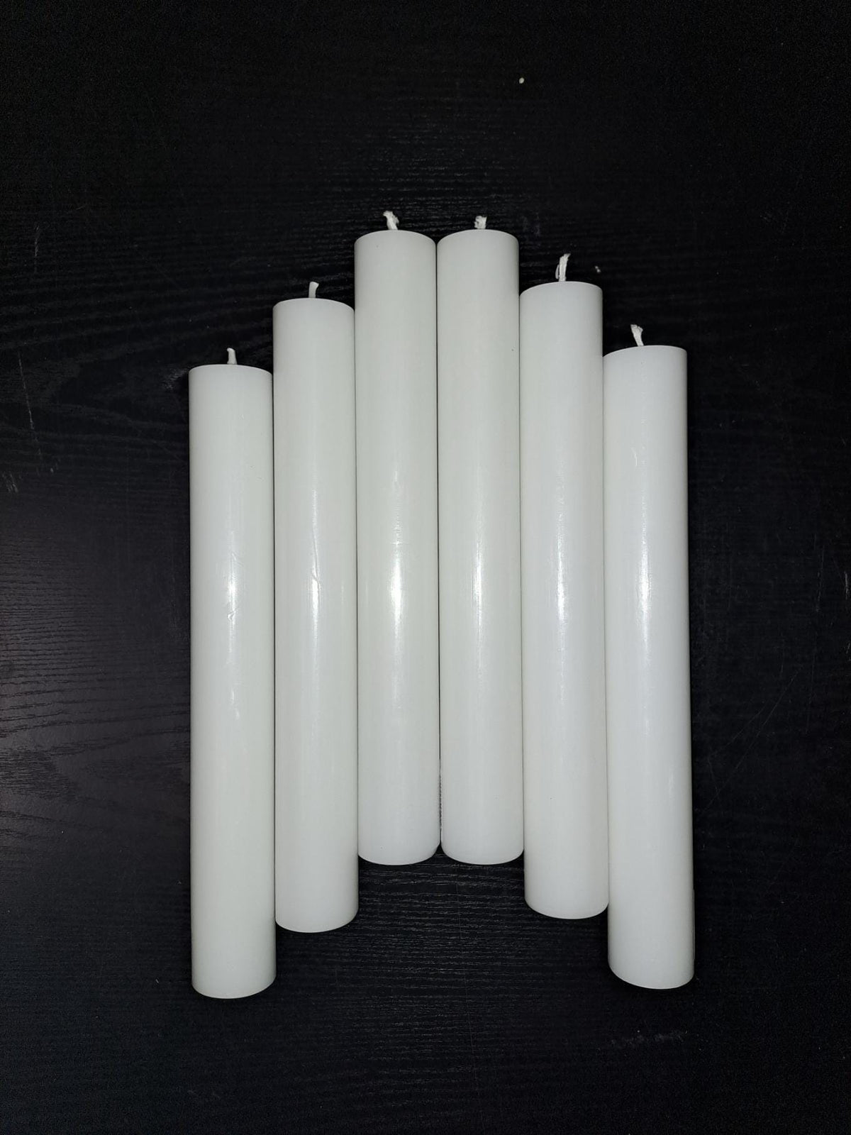Kit 6 Candele Bianche da Altare 4x40 cm per Candelabro