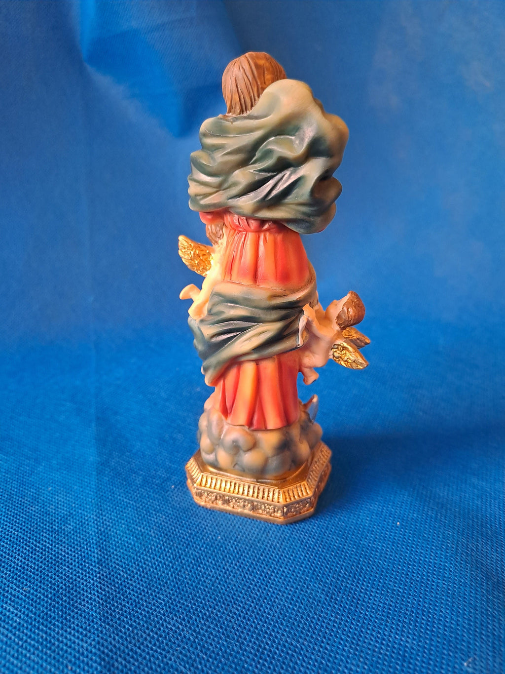 Statue der Knotenlösenden Muttergottes aus handbemaltem Kunstharz – 15 cm