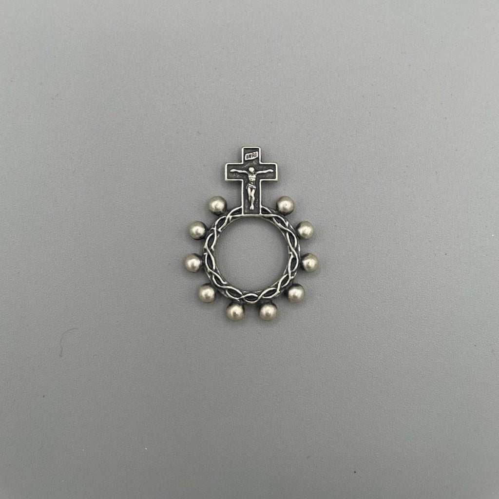 Rosario Decina in Finitura Argento Antico