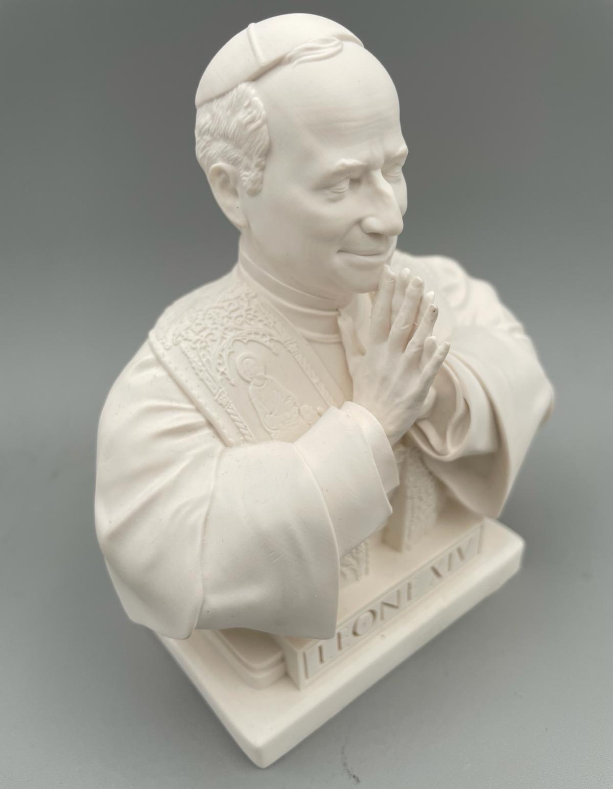 Busto di Leone XIV in polvere di gesso – 14 cm