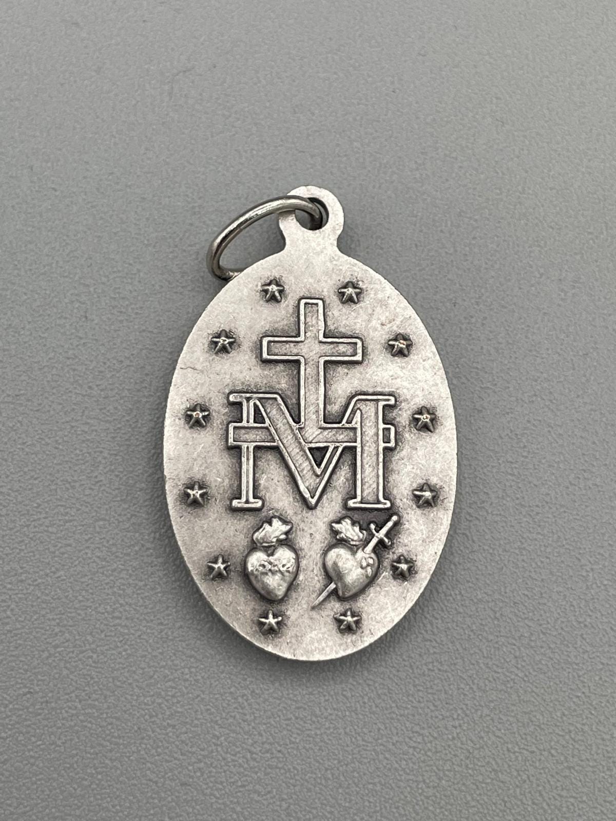 Medaglia Madonna Miracolosa 16 mm in Ottone Argentato – 5018/16OA