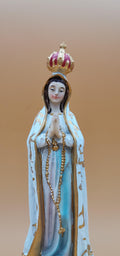 Statue de Notre-Dame de Fatima en résine peinte à la main – 21 cm