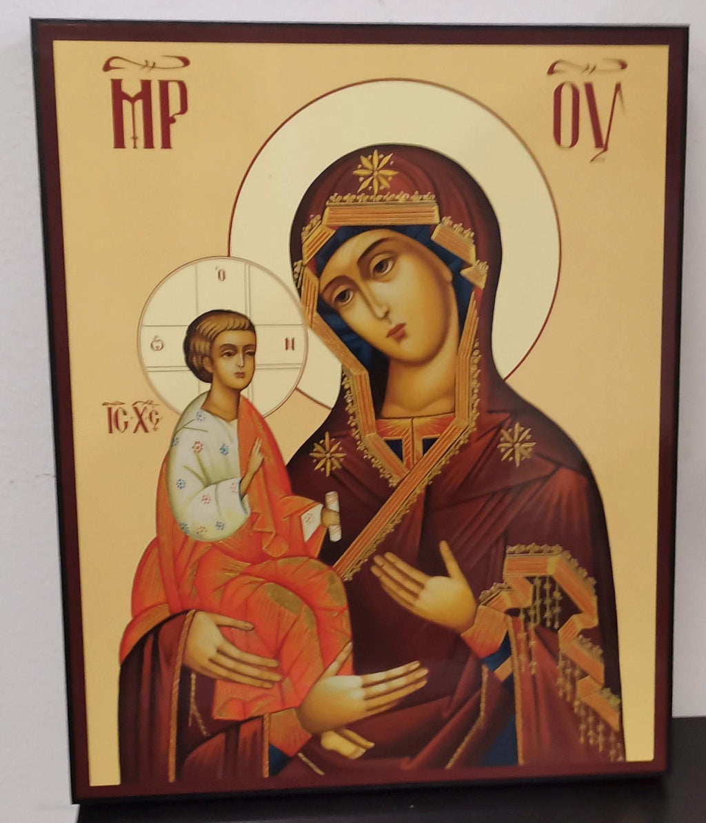Ikone der Madonna mit den drei Händen 22,5x18,5 cm