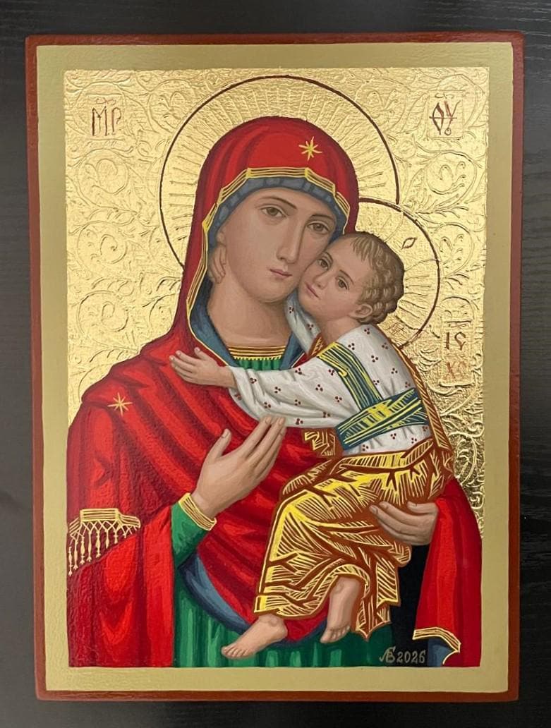 Icona Sacra Vergine Maria della Tenerezza 22x30 cm – Liubov Babenchuk