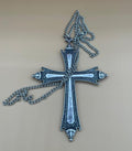 Collana con crocifisso replica Papa Leone – catena 75 cm, crocifisso 13 x 9 cm