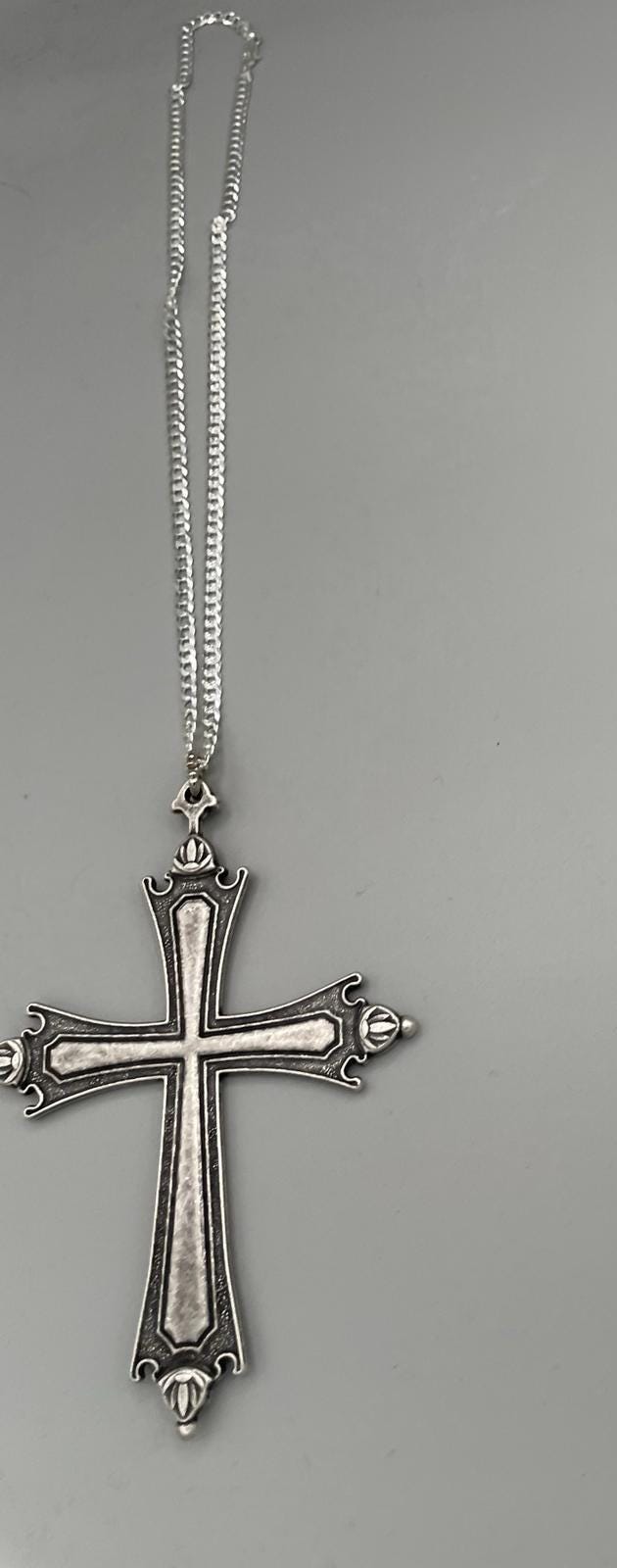 Catenina in argento 925 con replica della croce pettorale di Papa Leone XIV