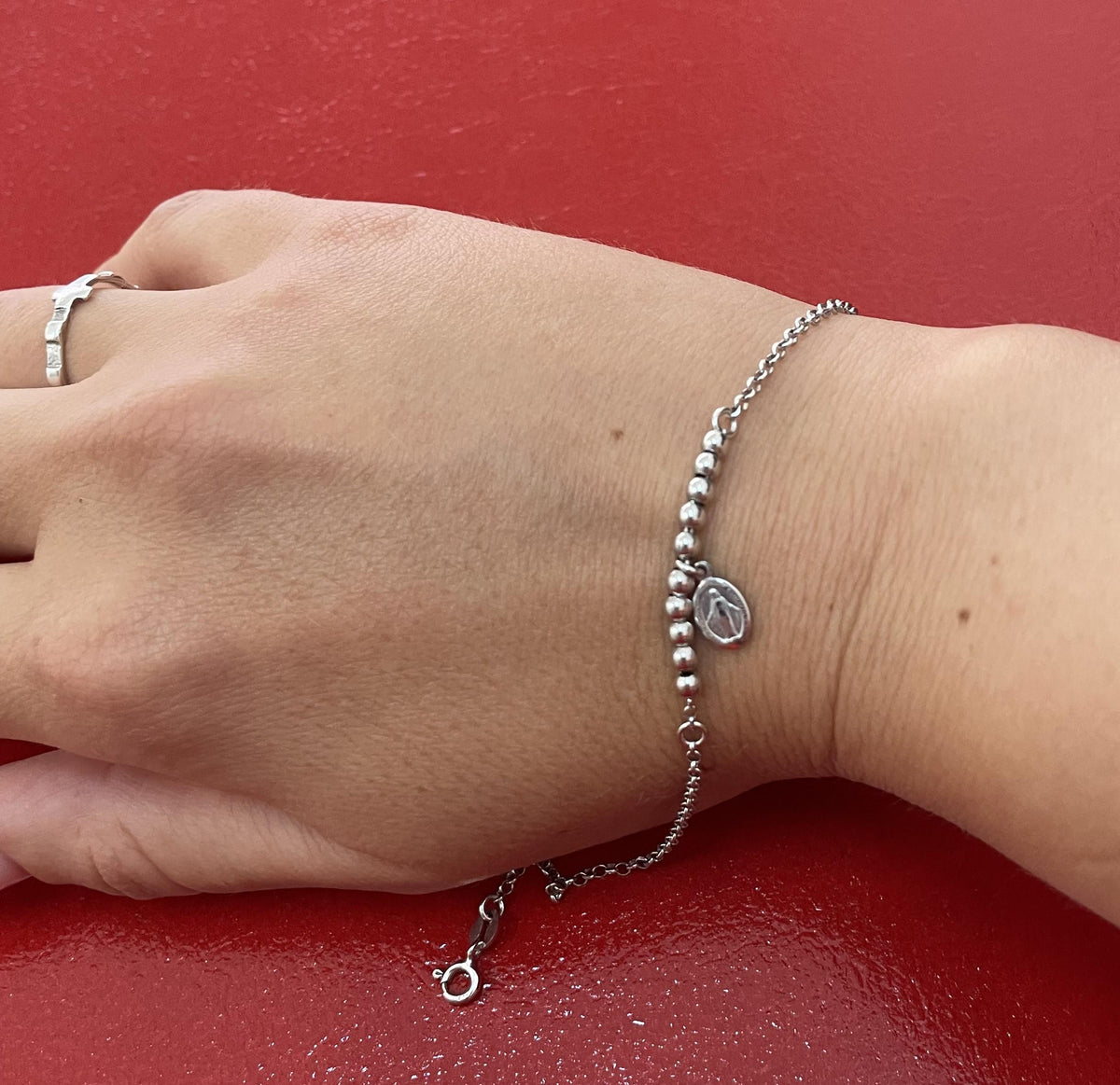 Bracciale in argento 925 con Medaglia Miracolosa