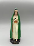 Statue Madonna der Offenbarung in Tre Fontane – handbemalt, H 15 cm