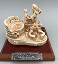 Souvenir Rome Triptyque – Bige du Vatican et Colisée sur socle en bois
