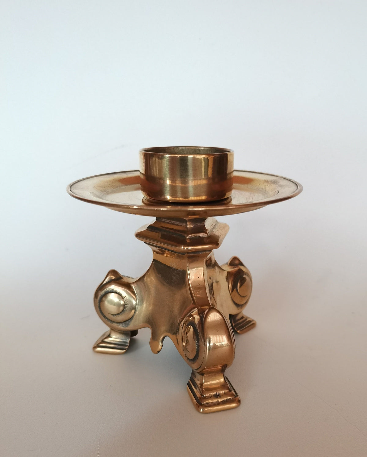 Candelabro da tavolo ottone lucido cm 14