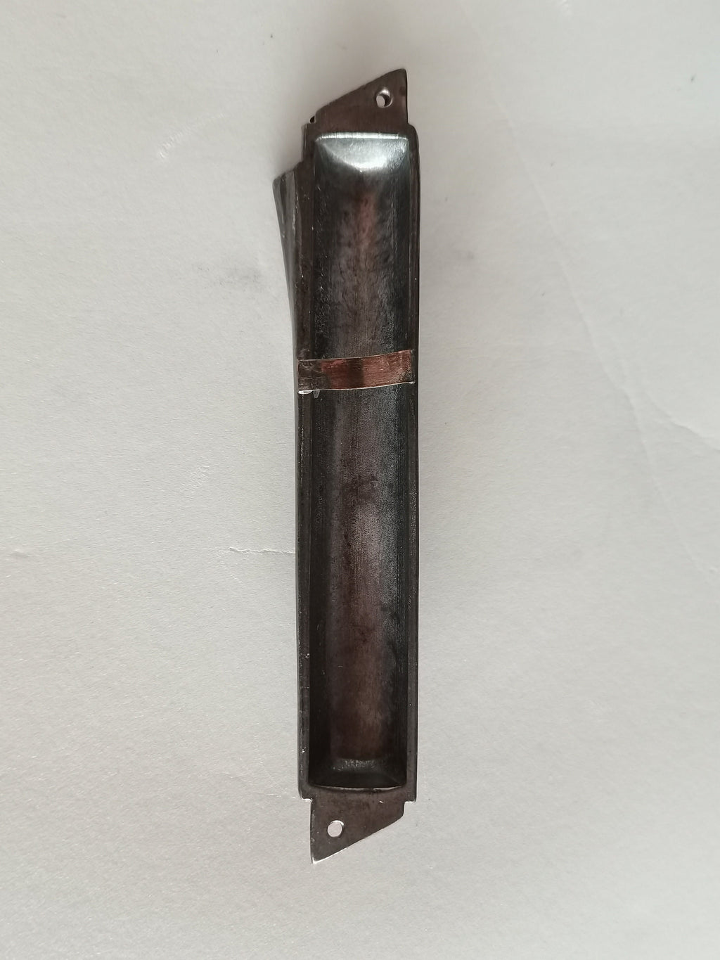 Mezuzah Tonda in Metallo Argentato 14 cm