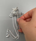 Croce replica Papa Leone XIV con collana in argento