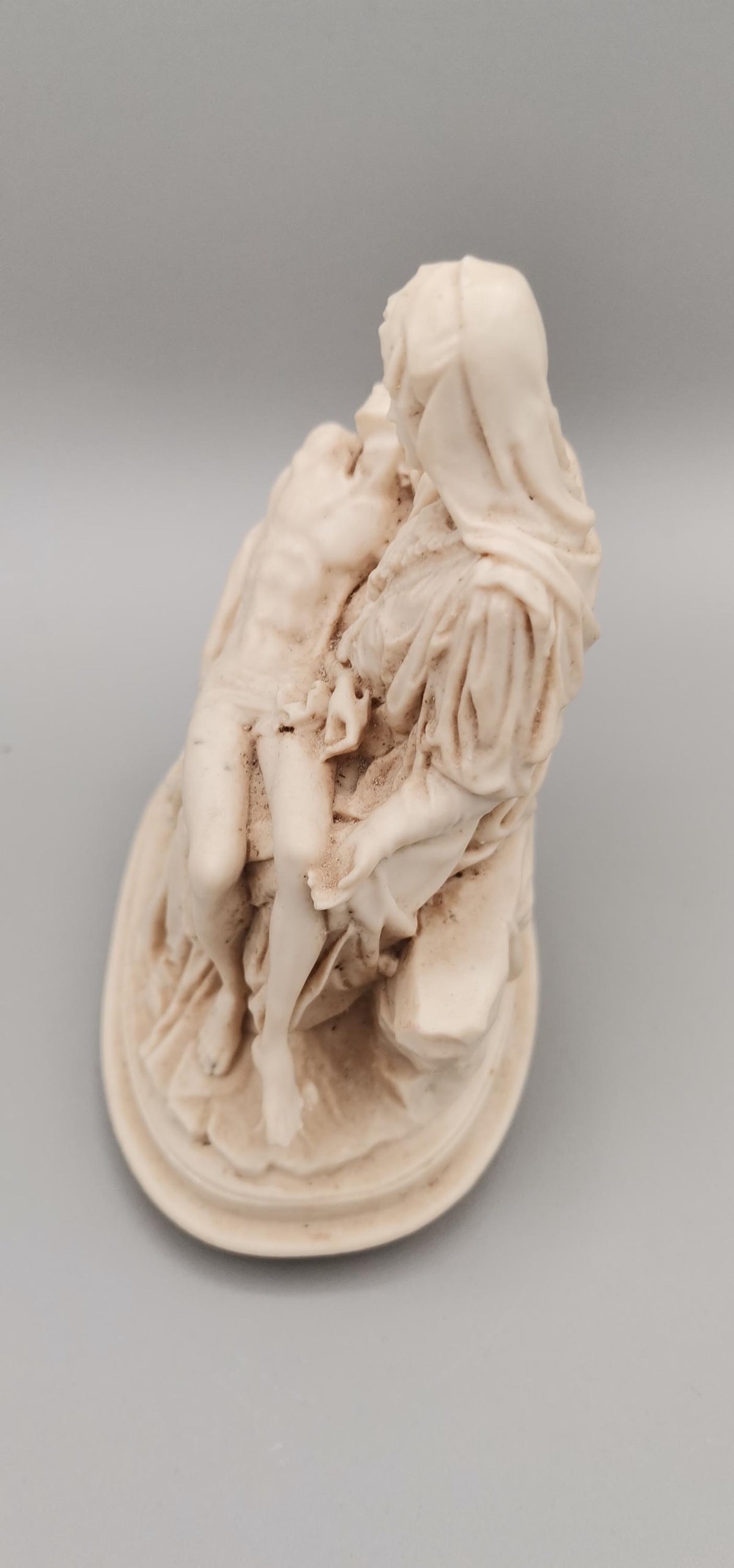 Michelangelo-Pietà aus Kunstharz in Elfenbein-Optik – 12x10 cm