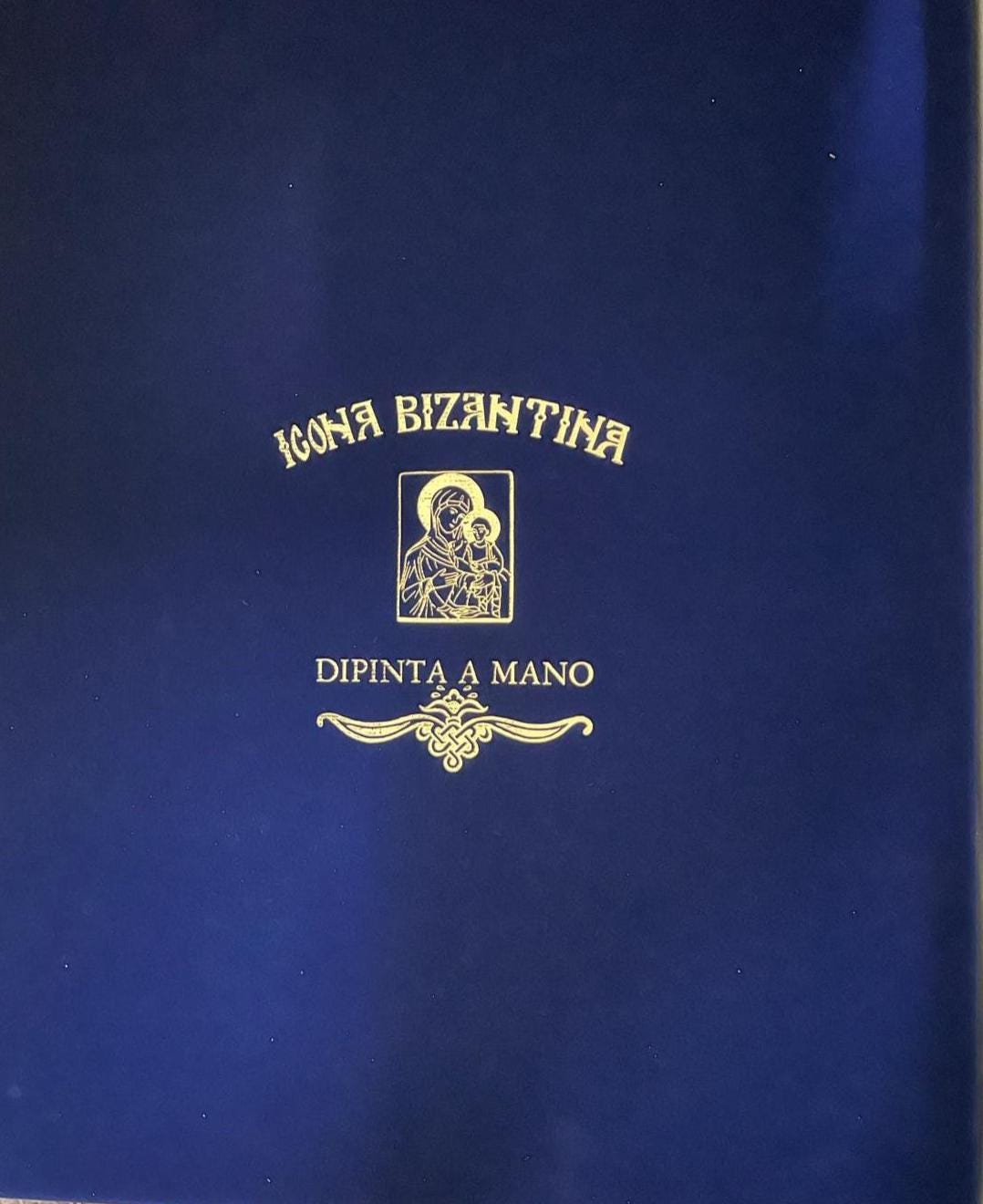 Icona Bizantina Sacra Famiglia 30x40 cm – Dipinta a Mano