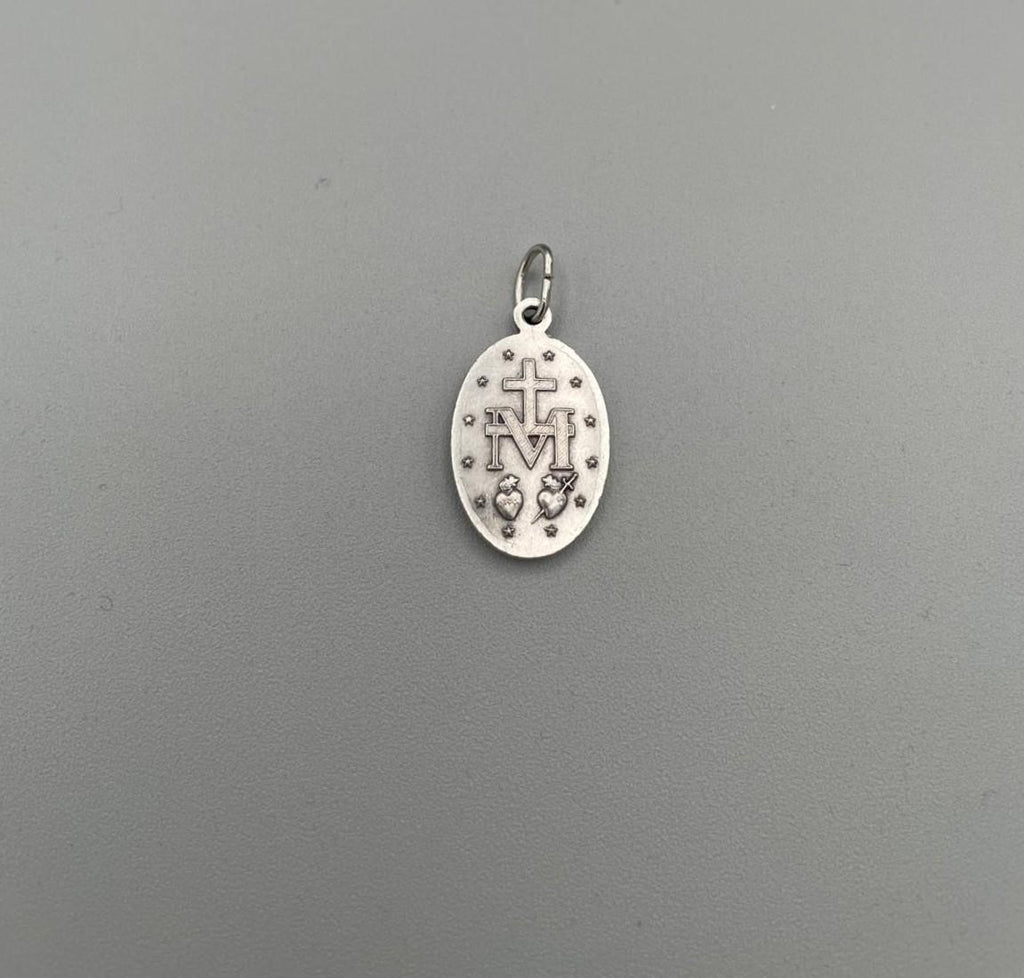 Medaglia Madonna Miracolosa 16 mm in Ottone Argentato – 5018/16OA