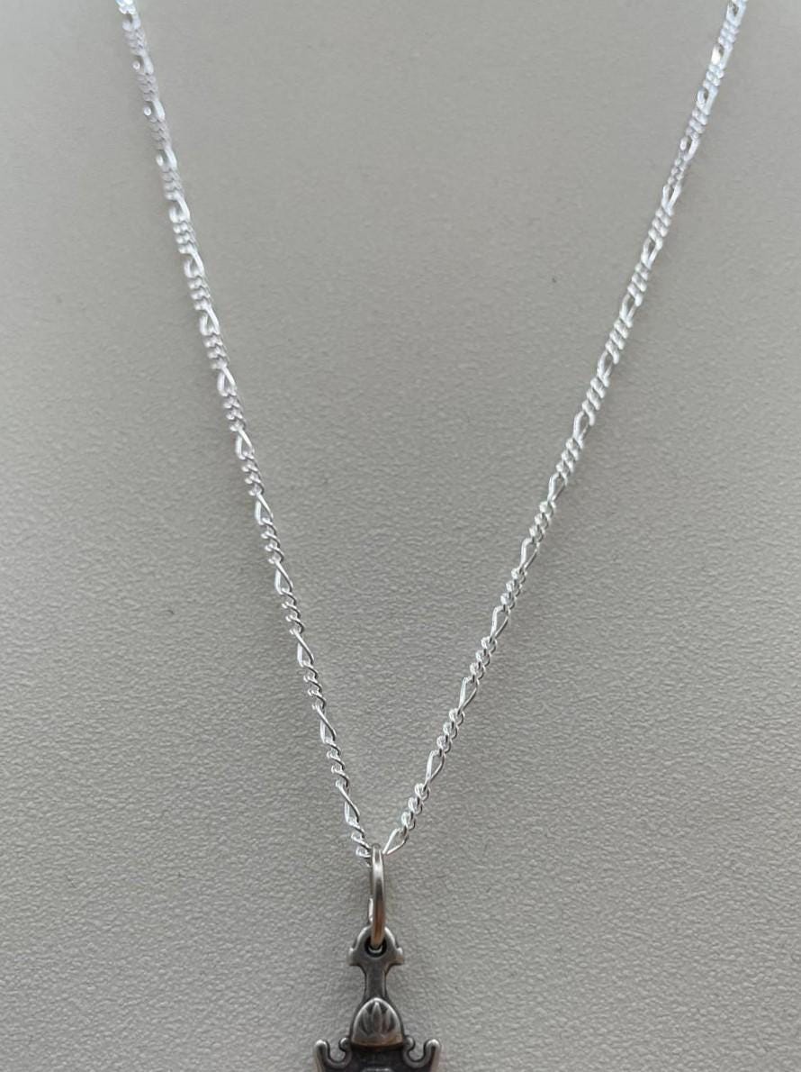 Collana con croce in lega di zinco e catena in argento 925 – 50 cm