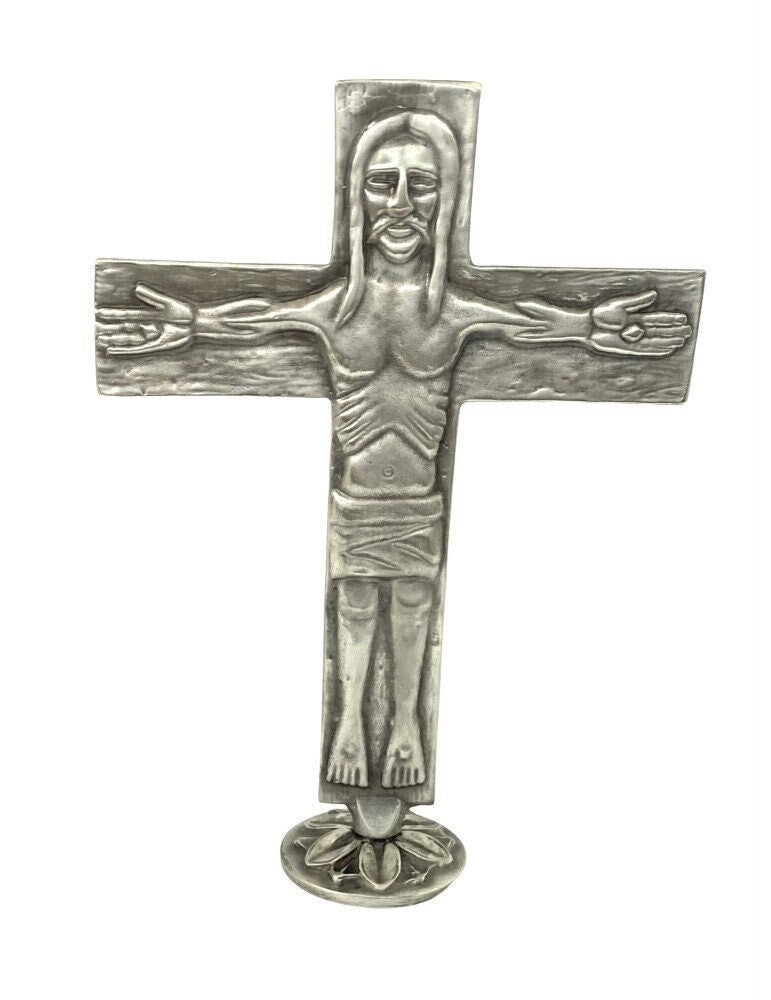 Croce itinerante neocatecumenale da tavolo, argento 10 micron – 150 x 110 mm